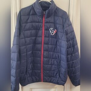 NFL Navy Puffer Houston Texans Jacket For Women. G-III 4HER Design